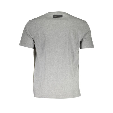 Plein Sport Grå T-shirt i bomuld til mænd