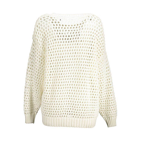 Gant White Cotton Women Sweater - Hilstor