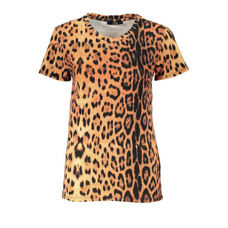 Cavalli Class Orange Cotton Women T-Shirt - Hilstor