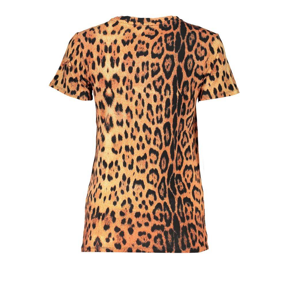 Cavalli Class Orange Cotton Women T-Shirt - Hilstor