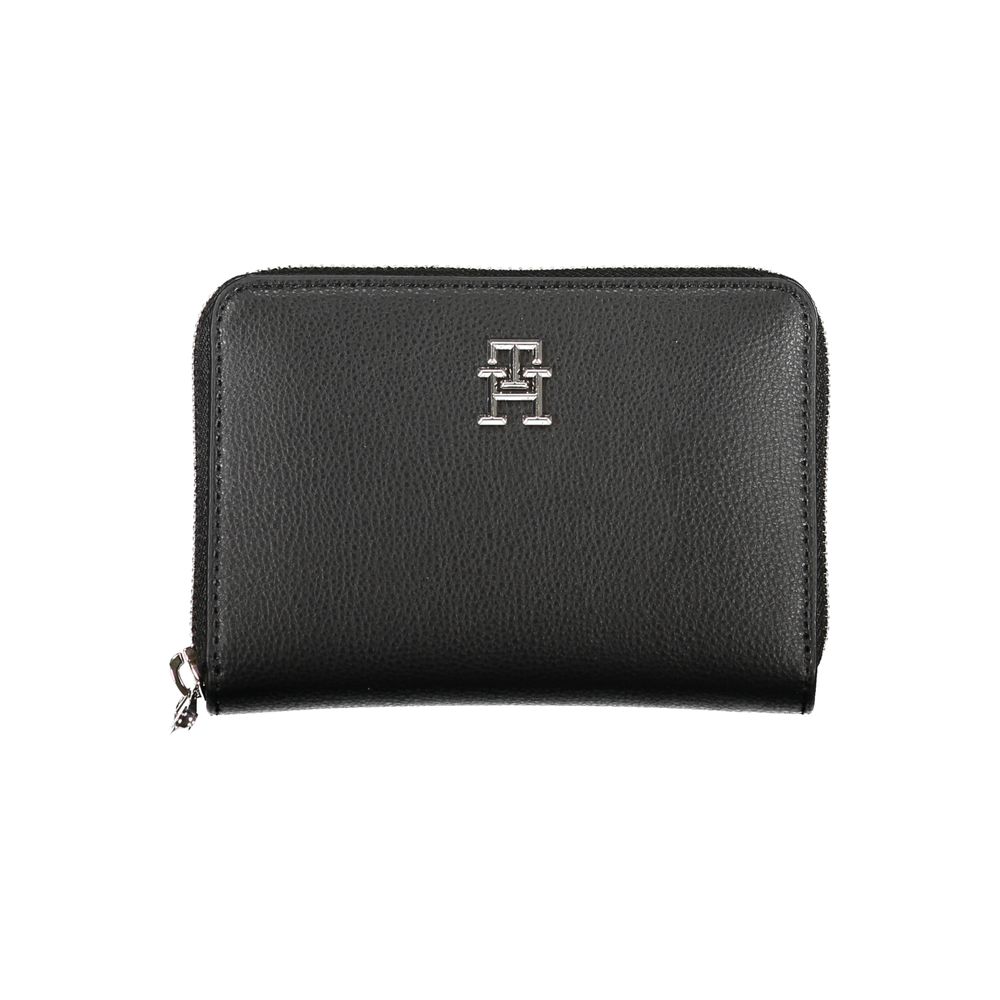 Tommy Hilfiger Elegant sort lynlås-pung med flere rum