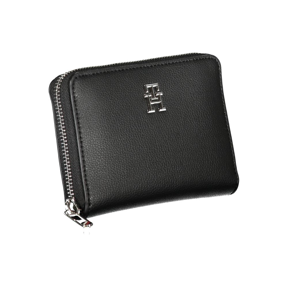 Tommy Hilfiger Elegant sort lynlås-pung med flere rum