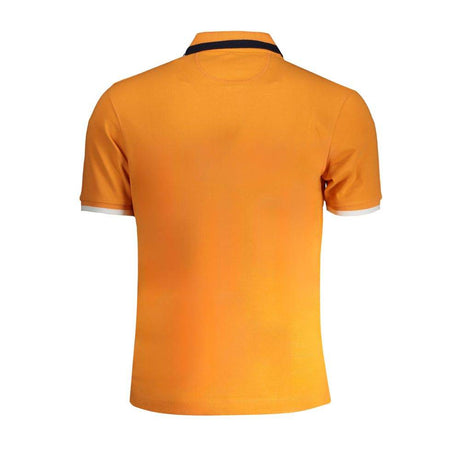 La Martina Orange Cotton Polo Shirt - Hilstor