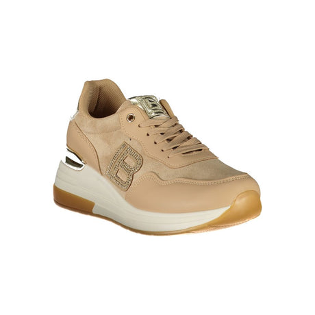 Laura Biagiotti Beige polyester sneaker til kvinder