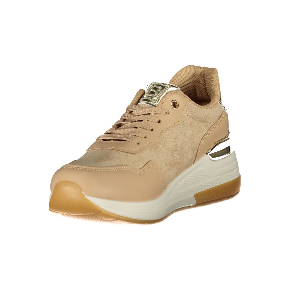 Laura Biagiotti Beige polyester sneaker til kvinder