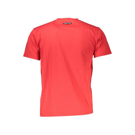 Cavalli Class Red Cotton Men T-Shirt - Hilstor