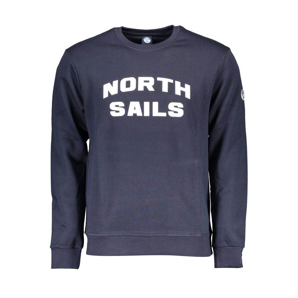 North Sails Blue Cotton Men Sweater - Hilstor