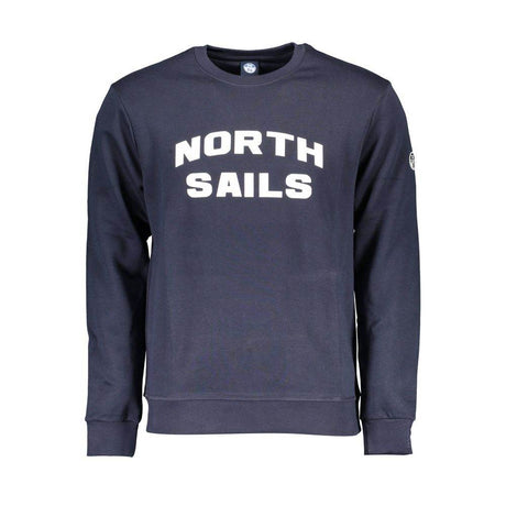 North Sails Blue Cotton Men Sweater - Hilstor