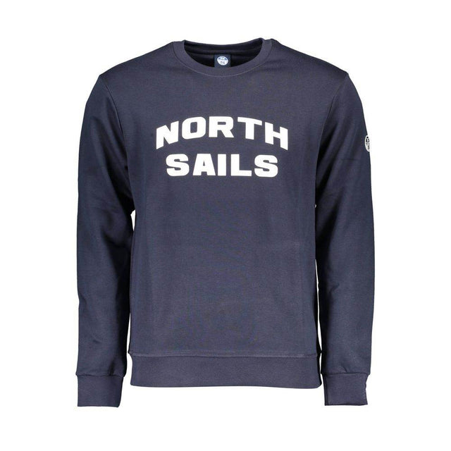North Sails Blue Cotton Men Sweater - Hilstor