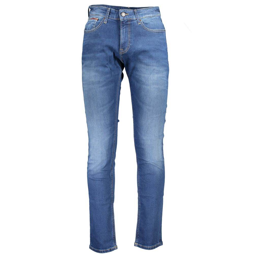 Tommy Hilfiger Blue Cotton Men Jeans - Hilstor
