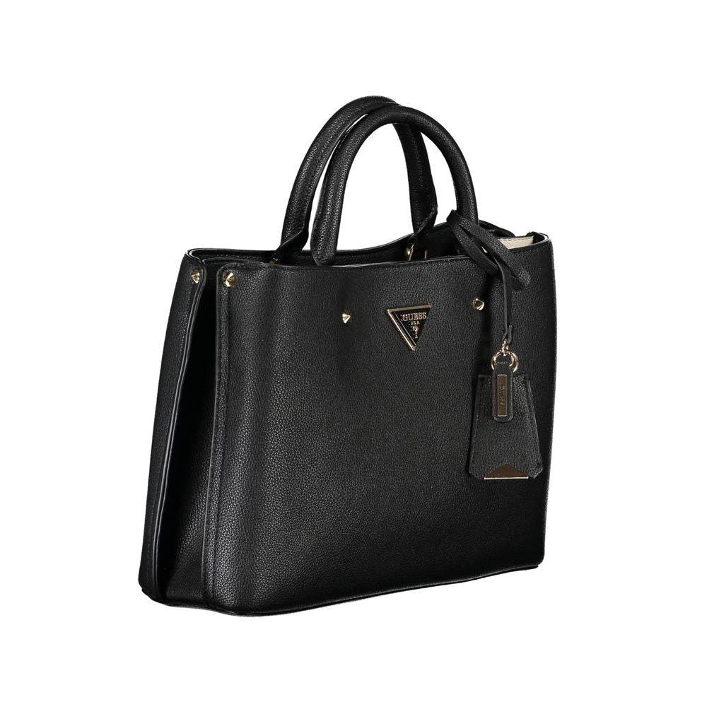 Guess Jeans Black Polyethylene Handbag - Hilstor