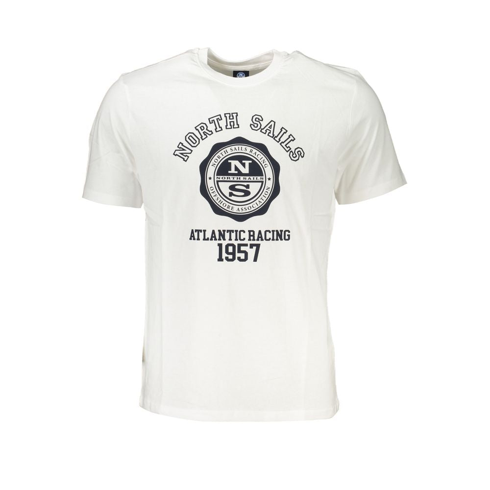 North Sails Hvid T-shirt i bomuld