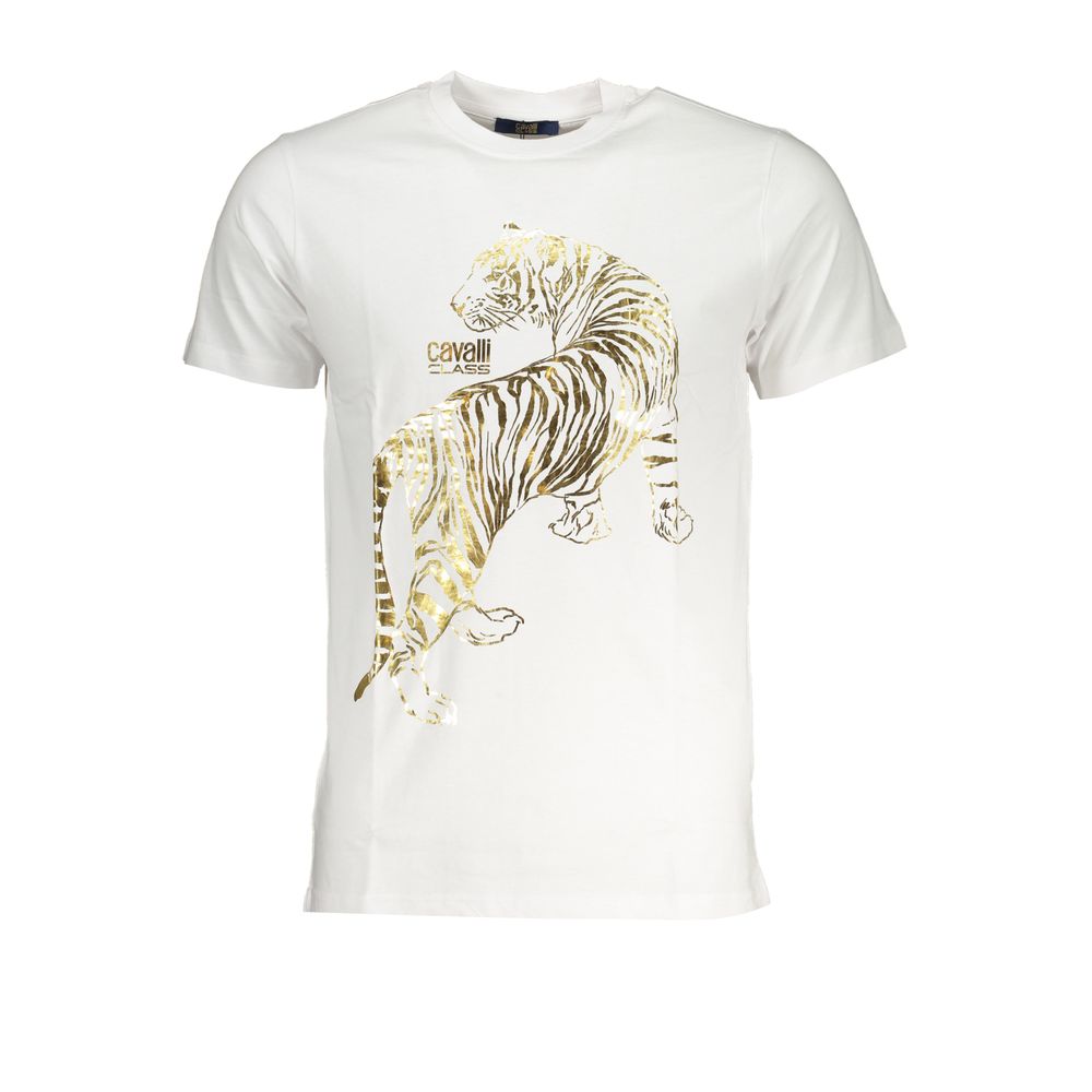 Cavalli klasse hvid bomuld T-shirt