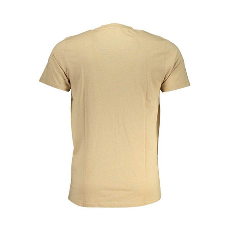 Cavalli Class Beige Cotton T-Shirt - Hilstor