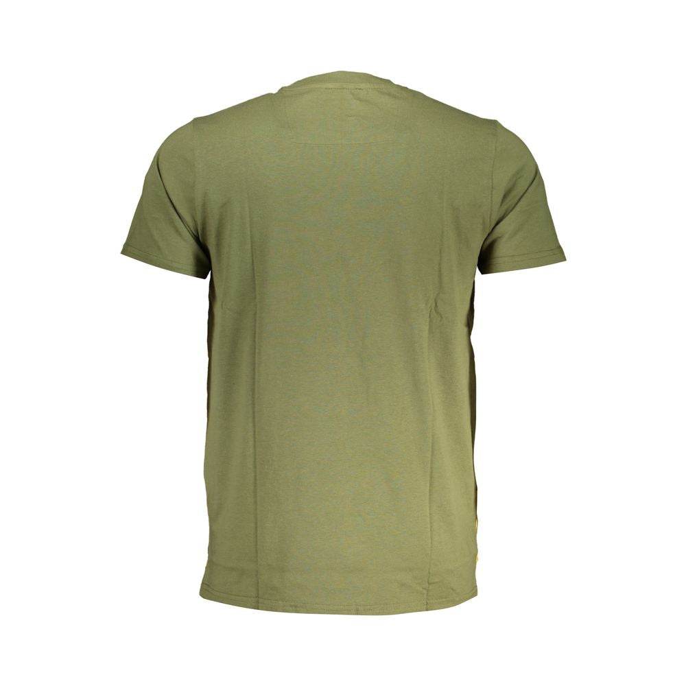 Cavalli Class Green Cotton T-Shirt - Hilstor