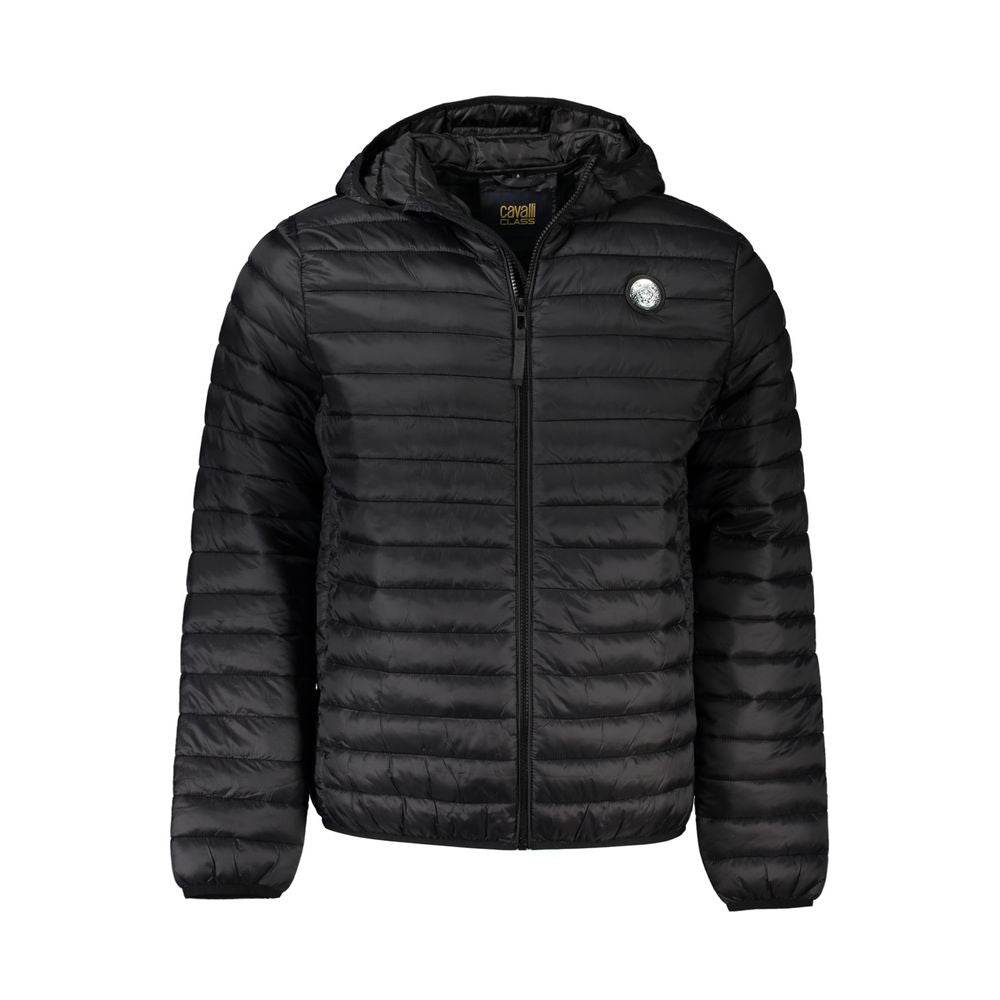 Cavalli Class Black Polyamide Men's Jacket - Hilstor