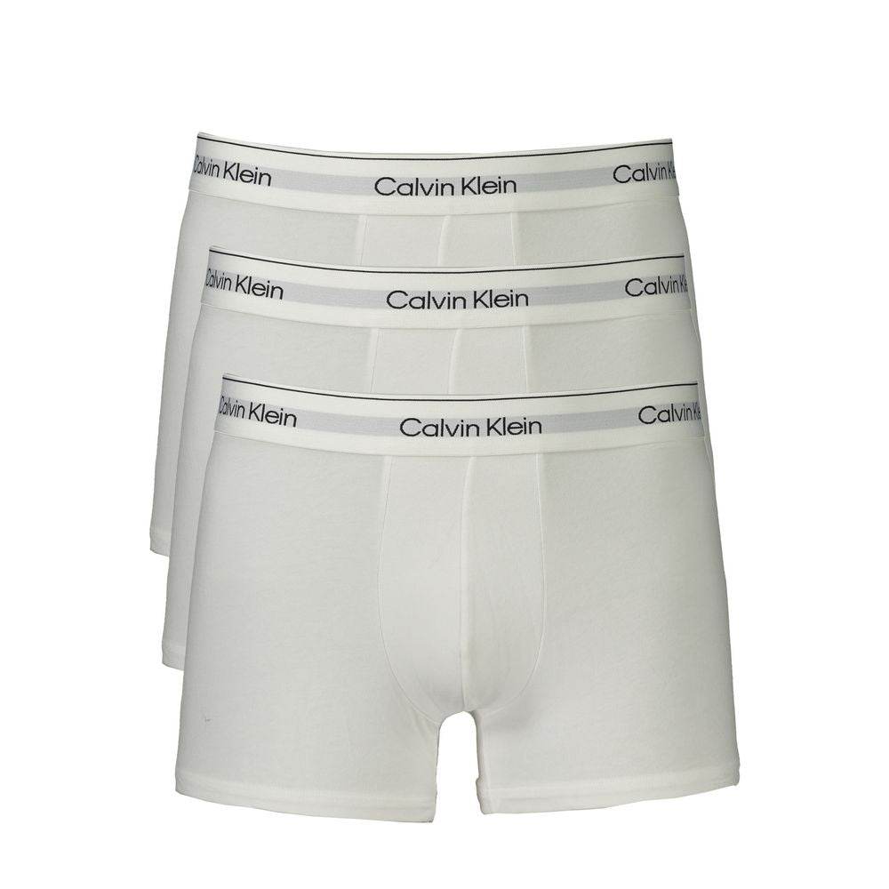 Calvin Klein White Cotton Men Boxer - Hilstor
