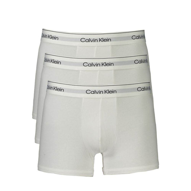Calvin Klein White Cotton Men Boxer - Hilstor