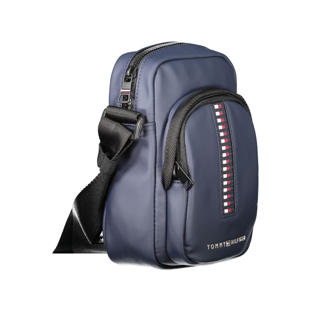 Tommy Hilfiger blå polyester skuldertaske til mænd