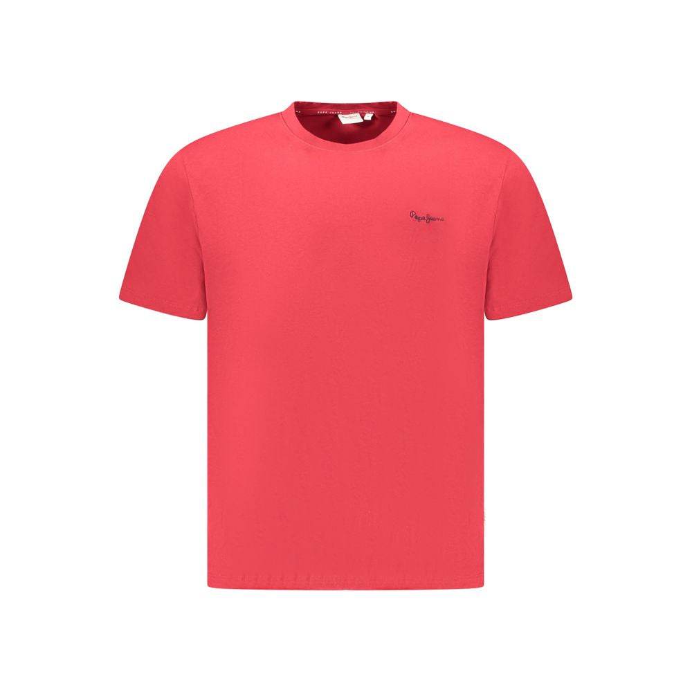 Pepe Jeans Red Cotton Men T-Shirt - Hilstor