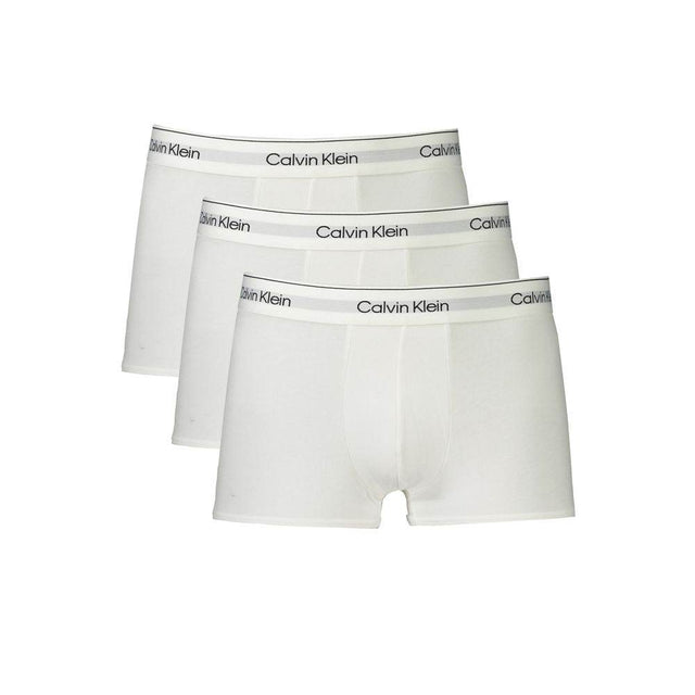 Calvin Klein White Cotton Men Boxer Short - Hilstor