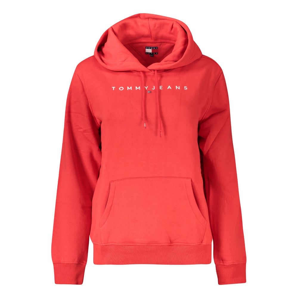 Tommy Hilfiger Rød økologisk bomuldstrøje til kvinder