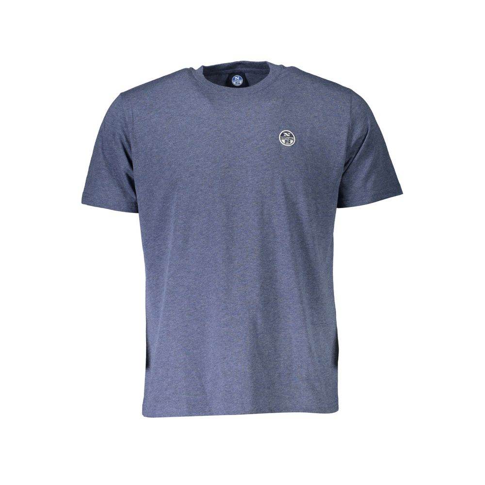 North Sails Blue Cotton Men T-Shirt - Hilstor