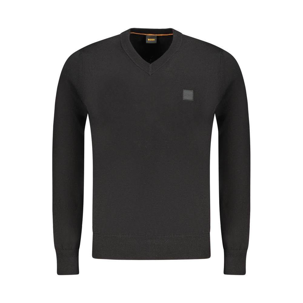Hugo Boss Black Cotton Sweater - Hilstor