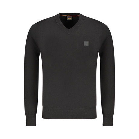 Hugo Boss Black Cotton Sweater - Hilstor