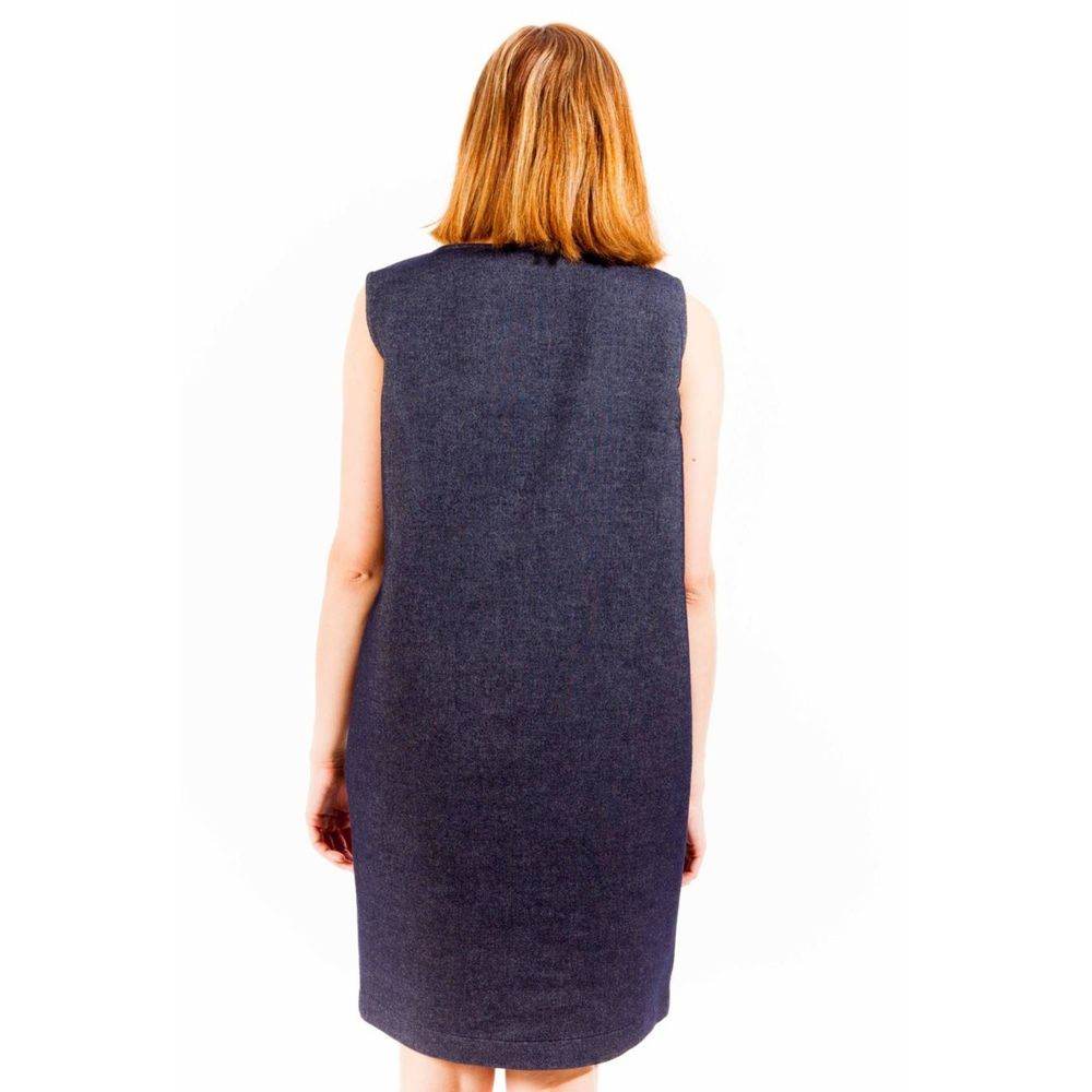 Love Moschino Blue Cotton Women Dress - Hilstor