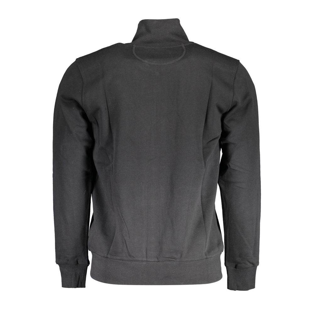 La Martina Black Cotton Men Sweater - Hilstor