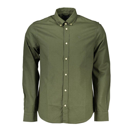 North Sails Green Cotton Men Shirt - Hilstor