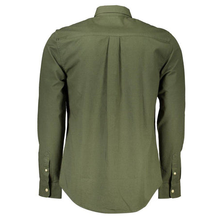 North Sails Green Cotton Men Shirt - Hilstor
