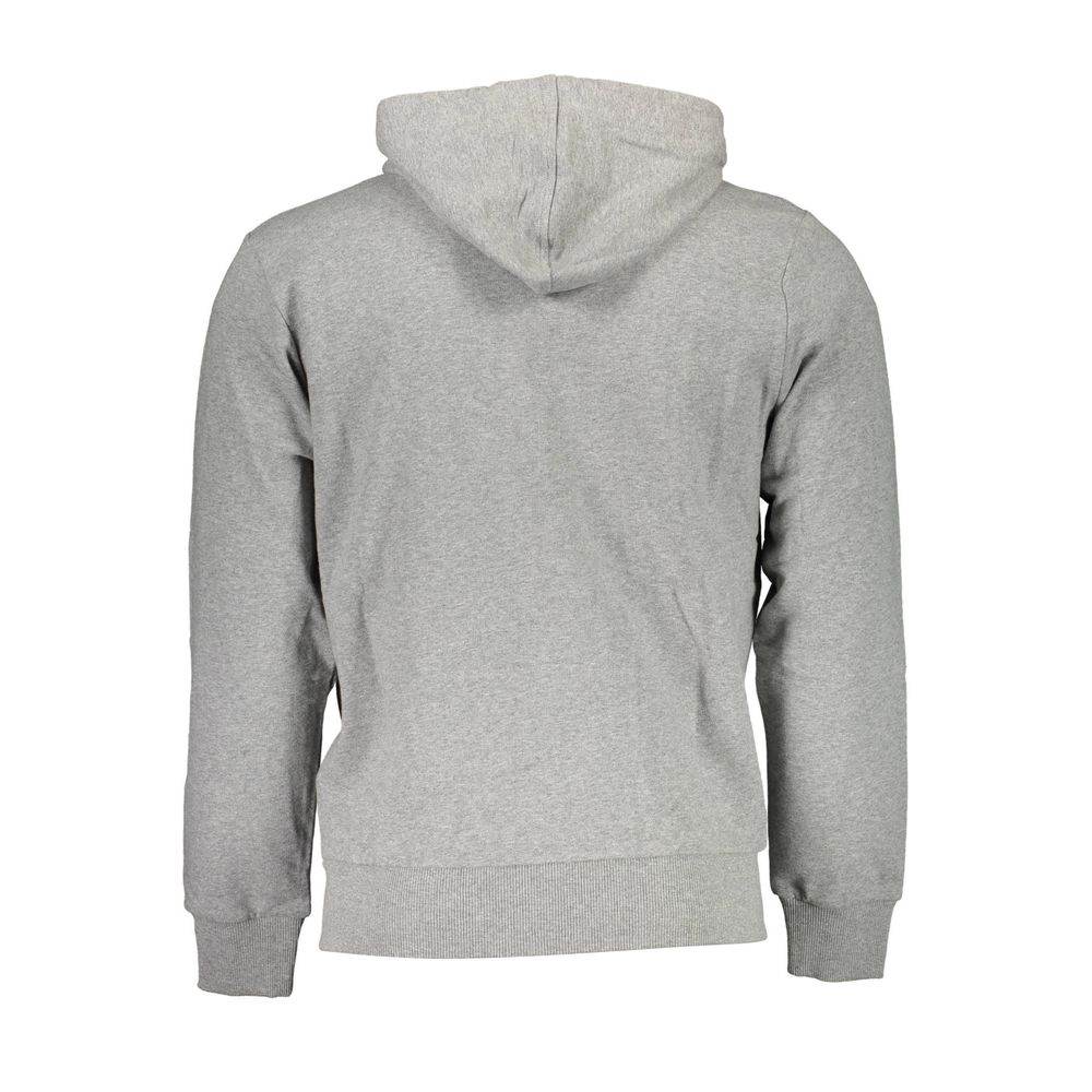 La Martina Gray Cotton Men Sweater with Hood - Hilstor