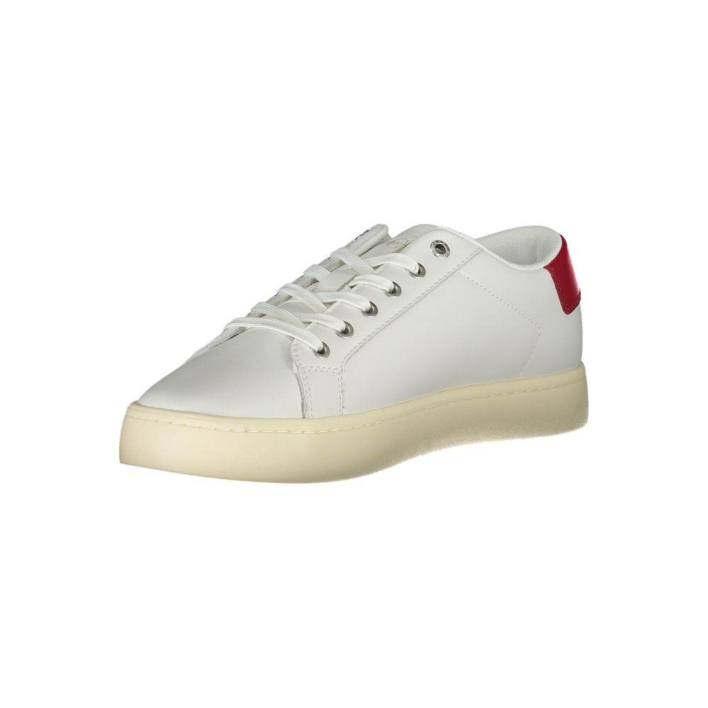 Calvin Klein Eco-Conscious White Lace-up Sneakers - Hilstor