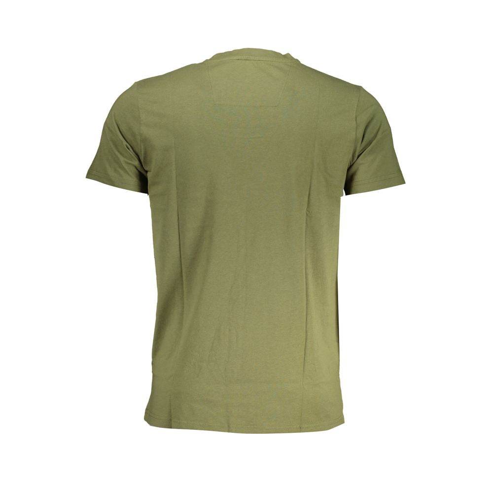 Cavalli Class Green Cotton T-Shirt - Hilstor