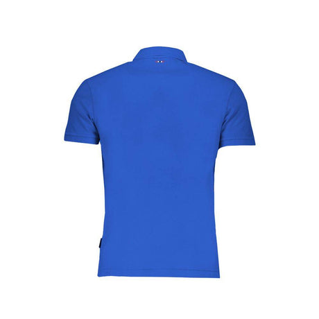 Napapijri Blue Cotton Polo Shirt - Hilstor