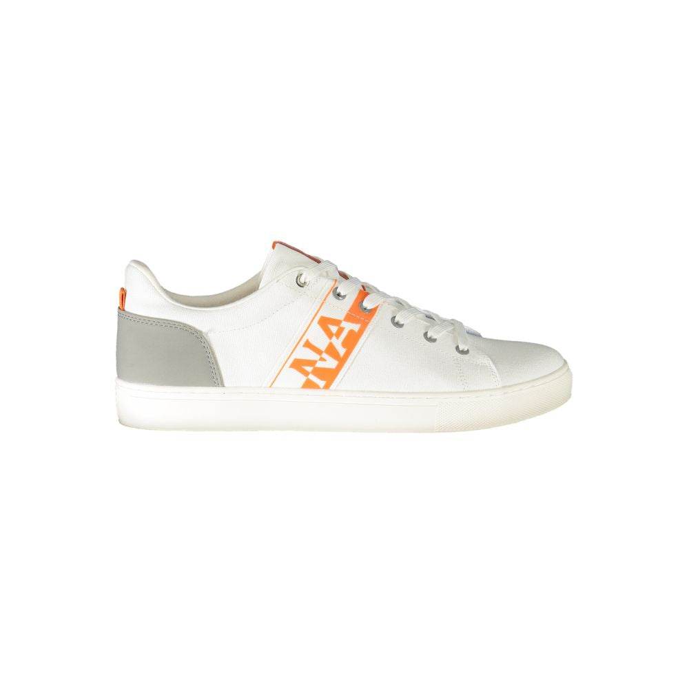 Napapijri White Polyester Sneaker - Hilstor