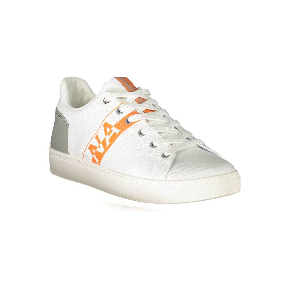 Napapijri White Polyester Sneaker - Hilstor