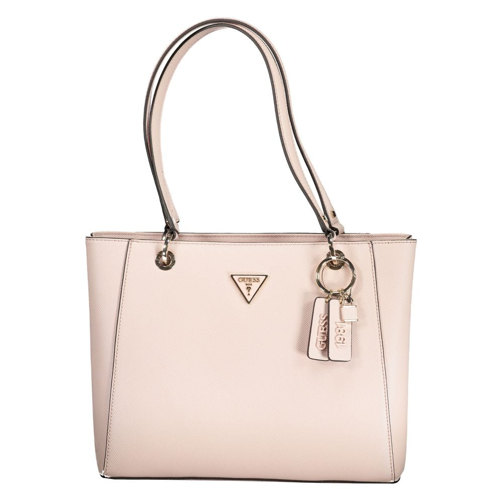 Guess Jeans Pink Polyethylene håndtaske
