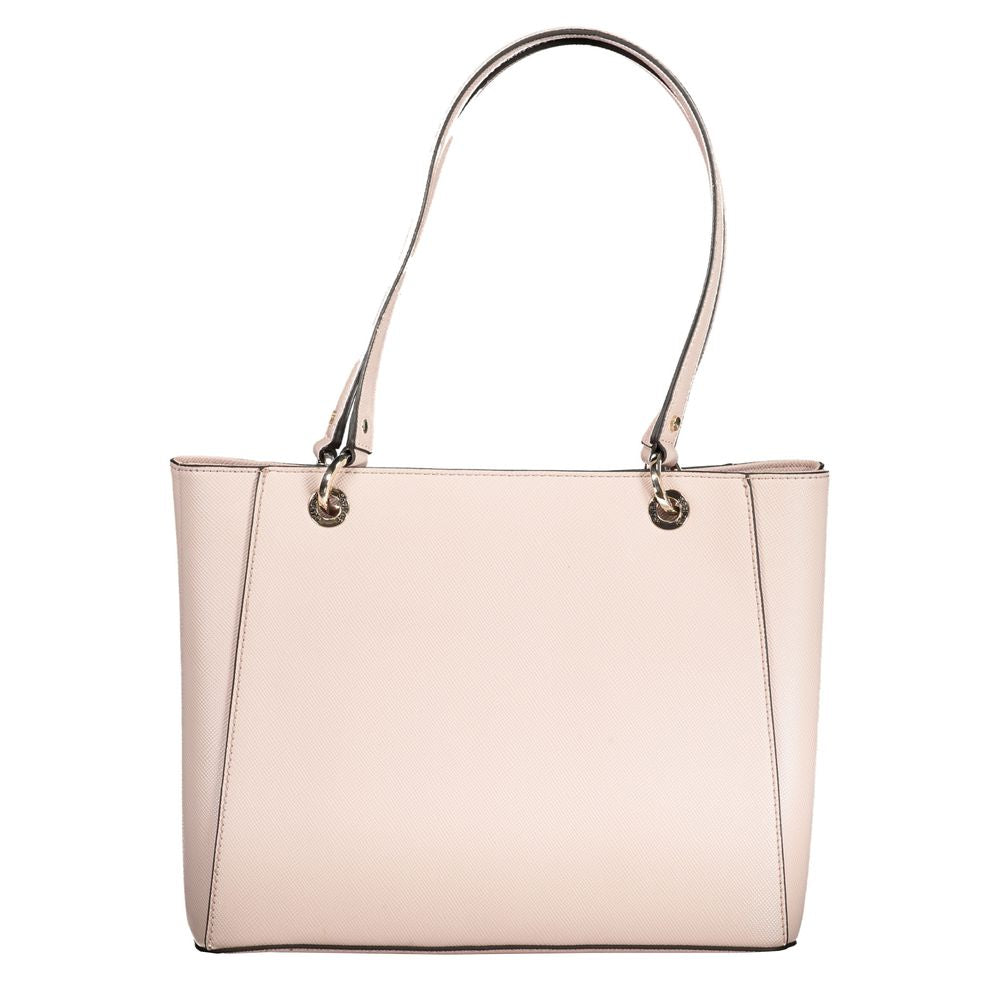 Guess Jeans Pink Polyethylene håndtaske