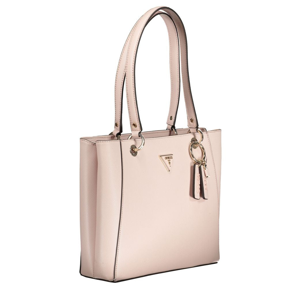 Guess Jeans Pink Polyethylene håndtaske