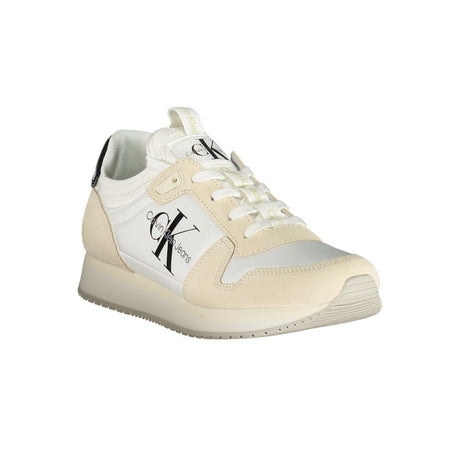 Calvin Klein hvid polyester sneaker til kvinder