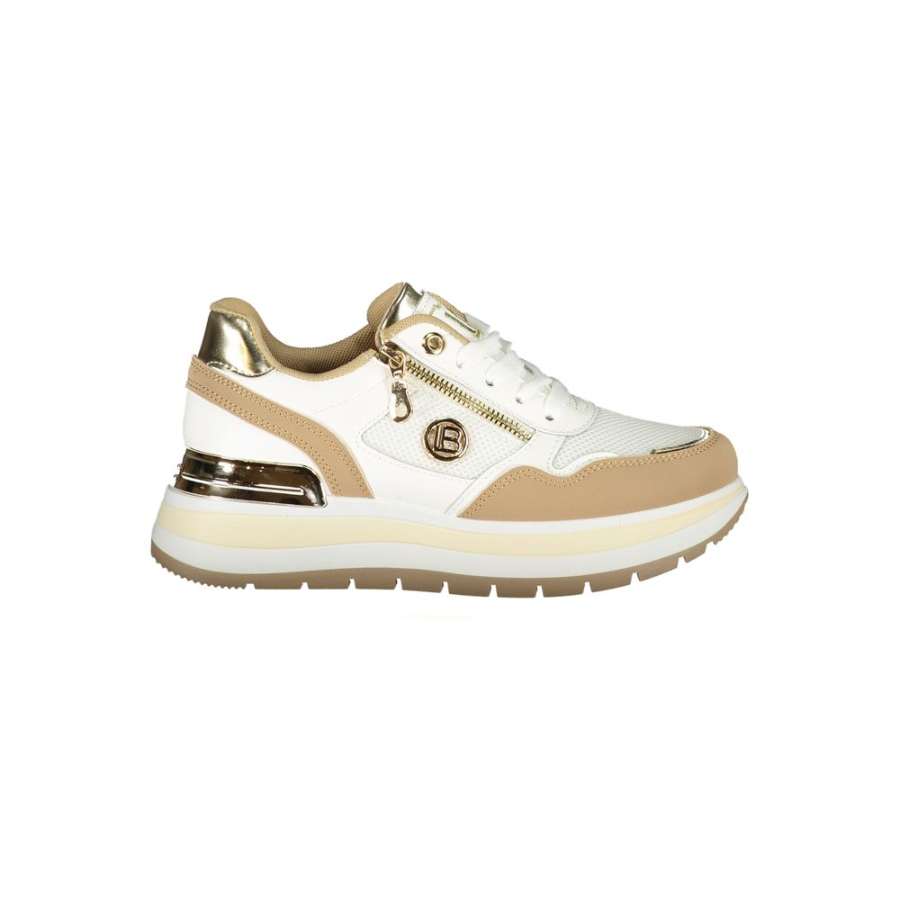 Laura Biagiotti Beige polyester sneaker til kvinder