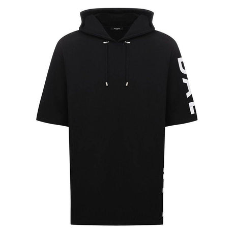 Balmain Black Cotton Men Sweatshirt - Hilstor