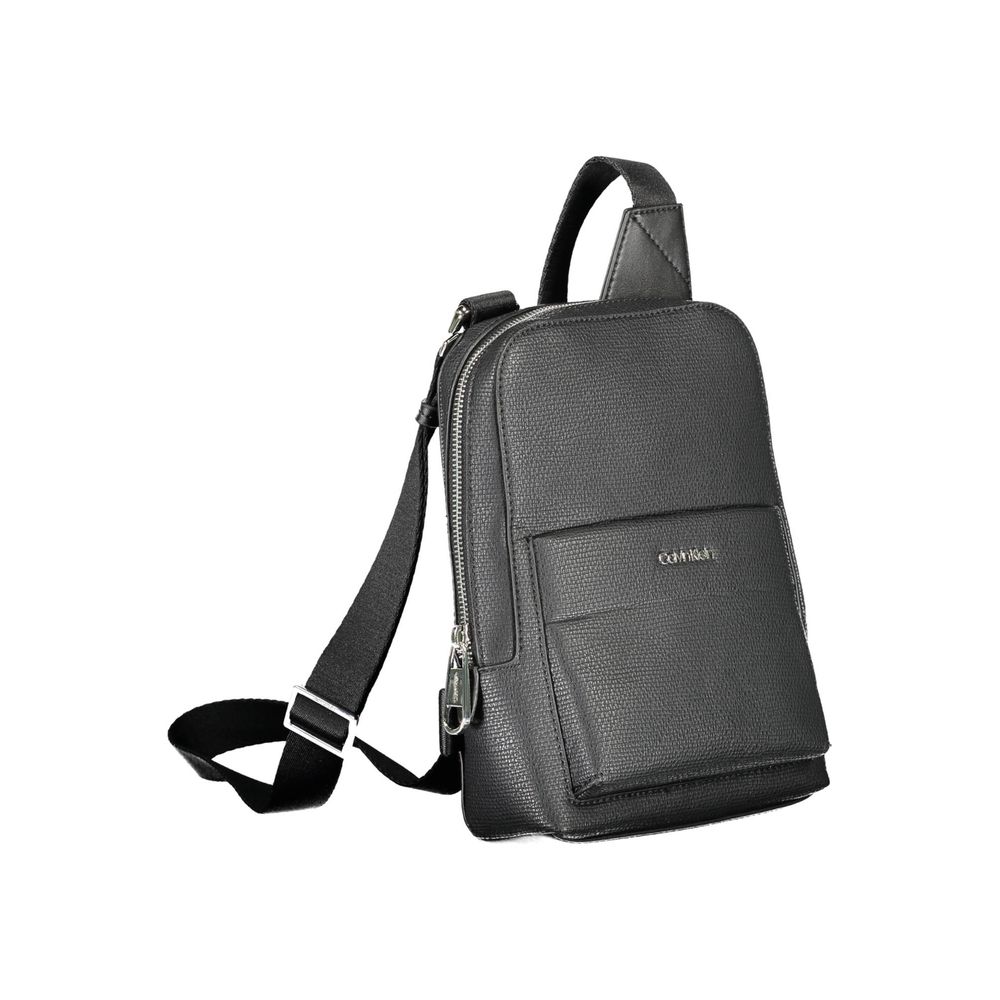 Calvin Klein sort polyester skuldertaske til mænd