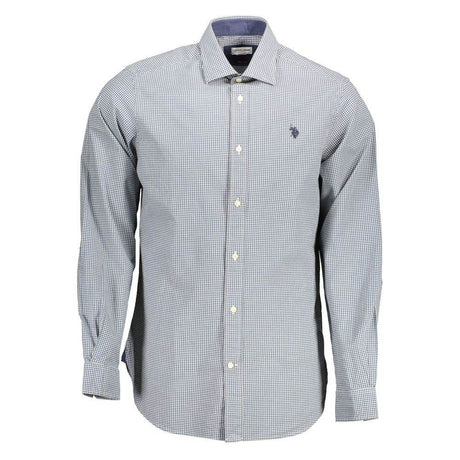 U.S. POLO ASSN. Light Blue Cotton Men Shirt - Hilstor