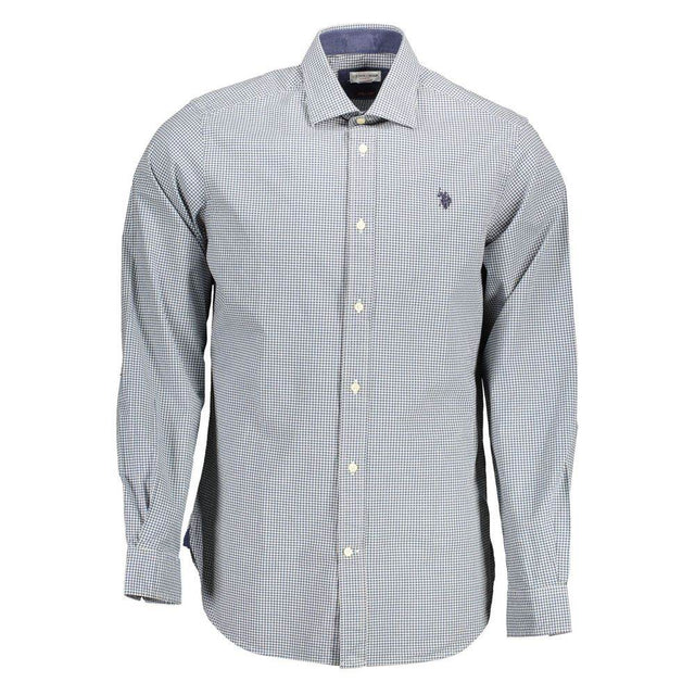 U.S. POLO ASSN. Light Blue Cotton Men Shirt - Hilstor