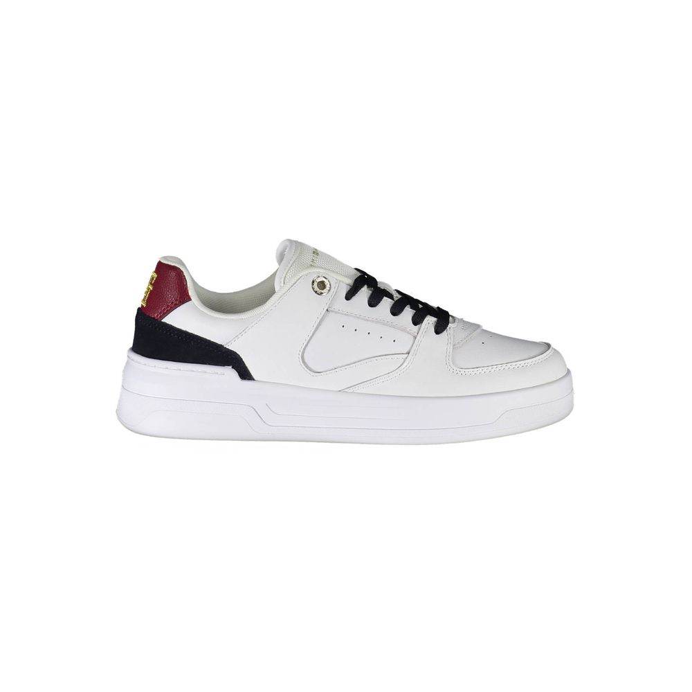 Tommy Hilfiger White Leather Women Sneaker - Hilstor