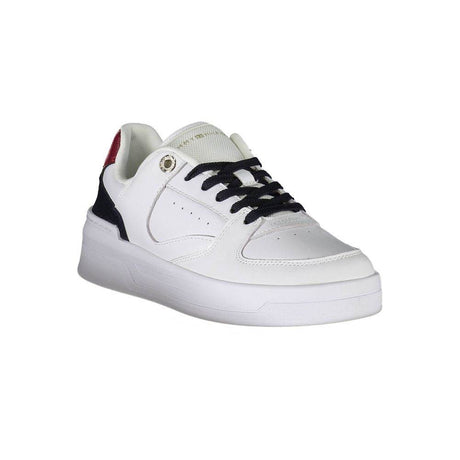 Tommy Hilfiger White Leather Women Sneaker - Hilstor